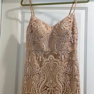 Beautiful blush BHLDN dress